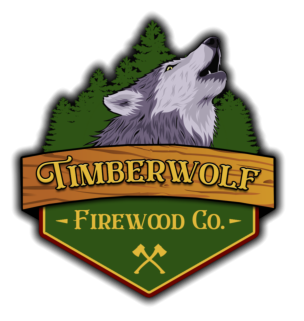 Timberwolf Firewood Company logo in Antigo Wisconsin